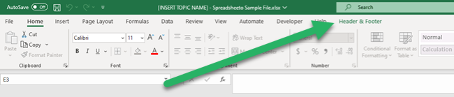 This will only be available in the worksheet if any of the box is selected