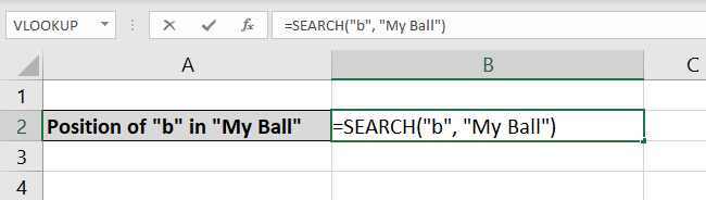 search string “b”