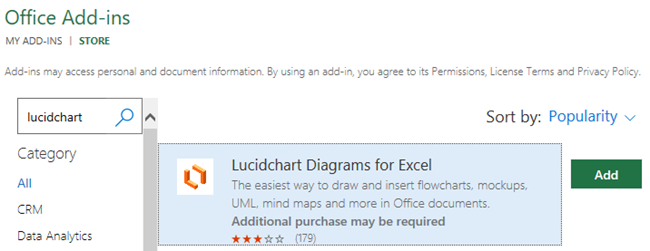 Excel add ins - Lucidchart