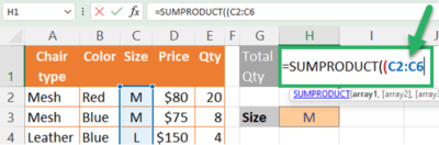 SUMPRODUCT in Excel: How to Use It with Easy Examples