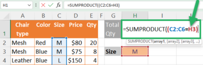 SUMPRODUCT in Excel: How to Use It with Easy Examples