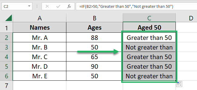 Formula applied to the whole list