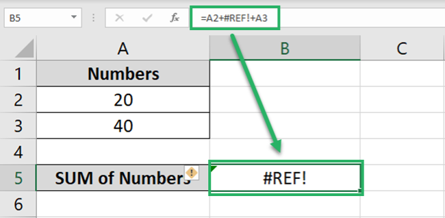 wrong formula references