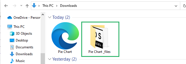 Pie Chart folder 