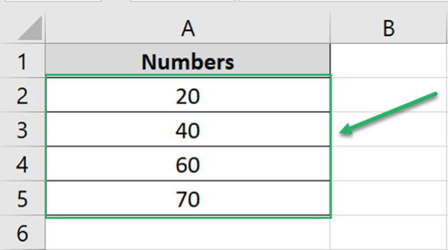 Range in Excel