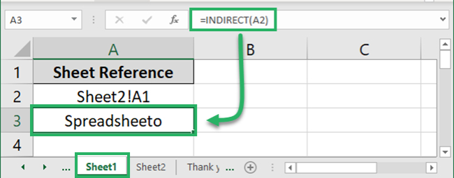 Reference to another sheet