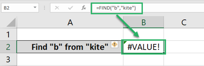 Illogical formula causes error messages