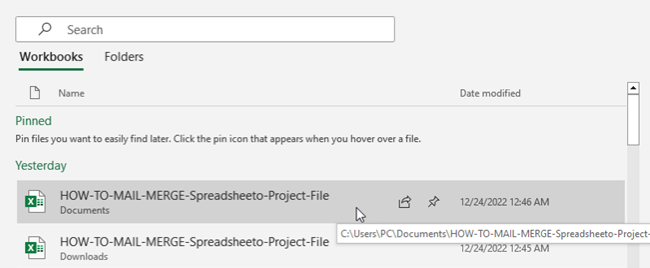 workbooks in excel