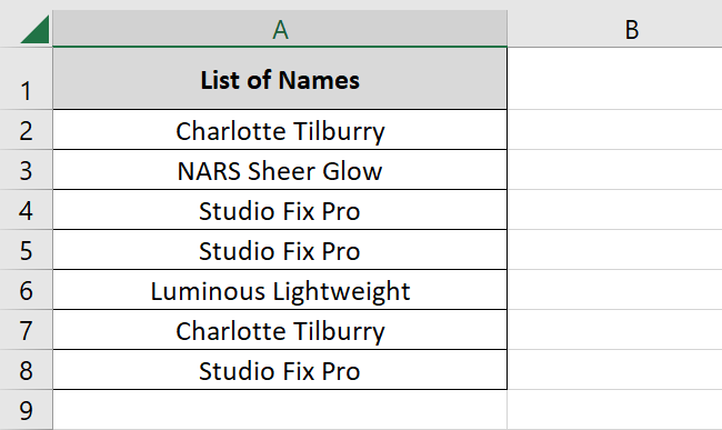 Find duplicate values in Excel