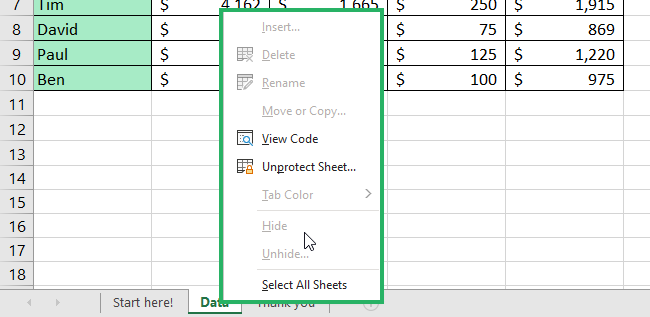 protect the sheet
