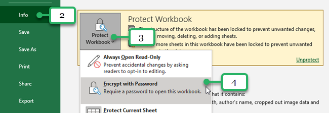 protect workbook