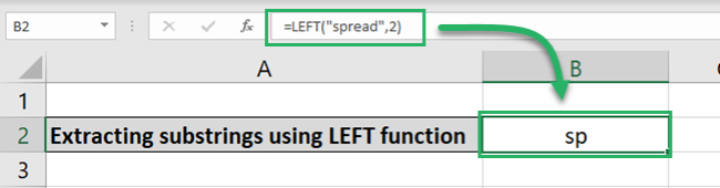 Running the LEFT function in Excel