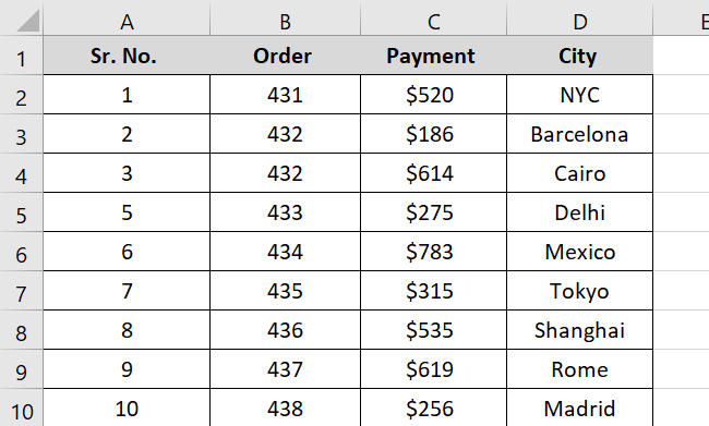 Split data into two different columns 