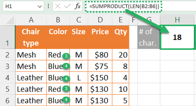 SUMPRODUCT as an alternative for array formulas