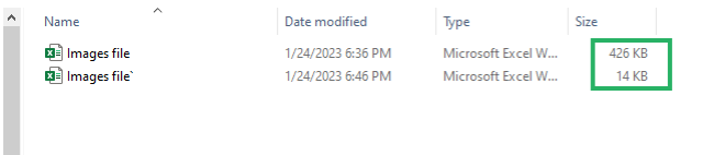 20 sizes reduced File size reduced