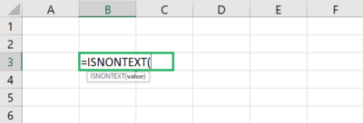 How to Use the Excel Functions ISNUMBER, ISTEXT and ISNONTEXT