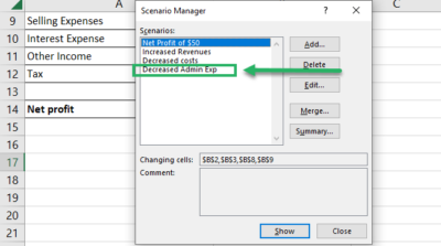 How to Use the Scenario Manager in Excel (2024)