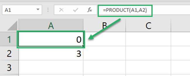  Excel returns a zero