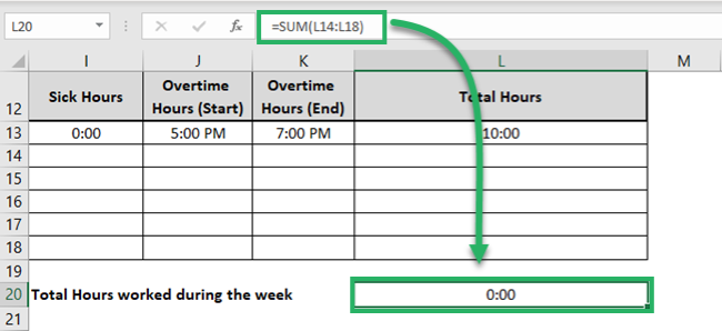 Excel timesheet calculator