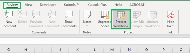 Unprotect sheet from the Sheet tab