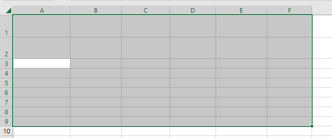 Press delete key to delete pivot table