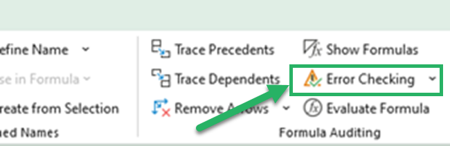 05 error checking button Click error checking