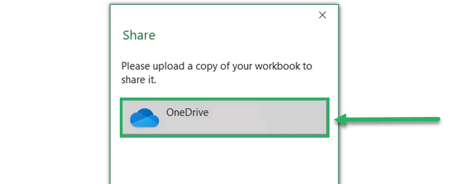 Share to OneDrive