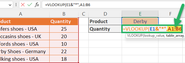 05 table array Select the lookup range