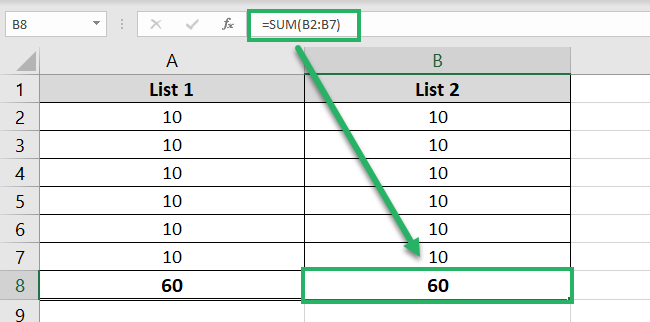 Changing Excel formula in formula bar 