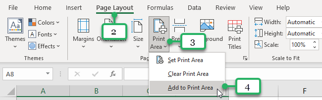 add cells to existing print area