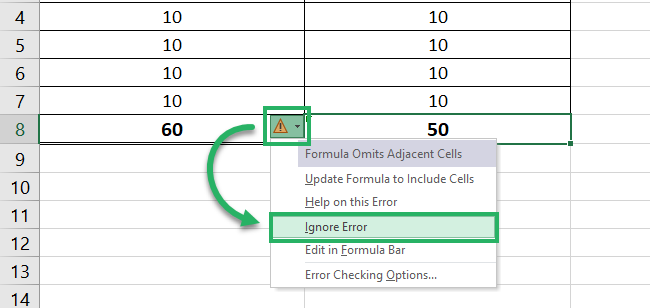 help task pane for error