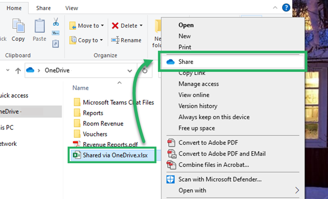 Share Excel workbook