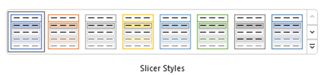 Slicer styles