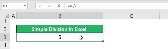 03 excel formula to divide numbers