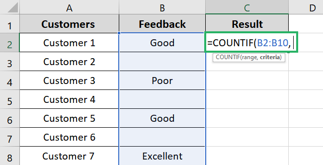 Enter the range - downloadable excel template provided along the guide