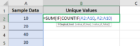 How to Count Unique Values in Excel (and Distinct Values)