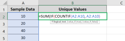 How to Count Unique Values in Excel (and Distinct Values)
