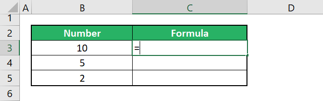 06 start division formula in excel with equal sign