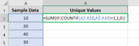 How to Count Unique Values in Excel (and Distinct Values)