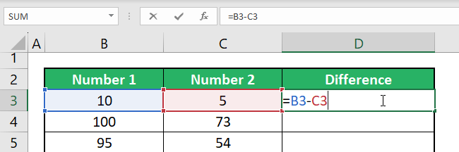 How To Subtract In Excel Formula And Examples 2023 3174