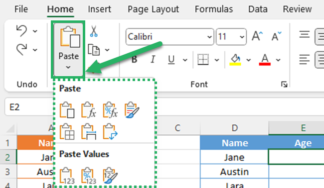 Expand paste options - Removing leading apostrophes in Excel