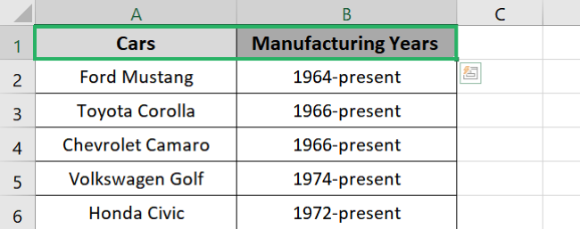 Selecting header row differently 