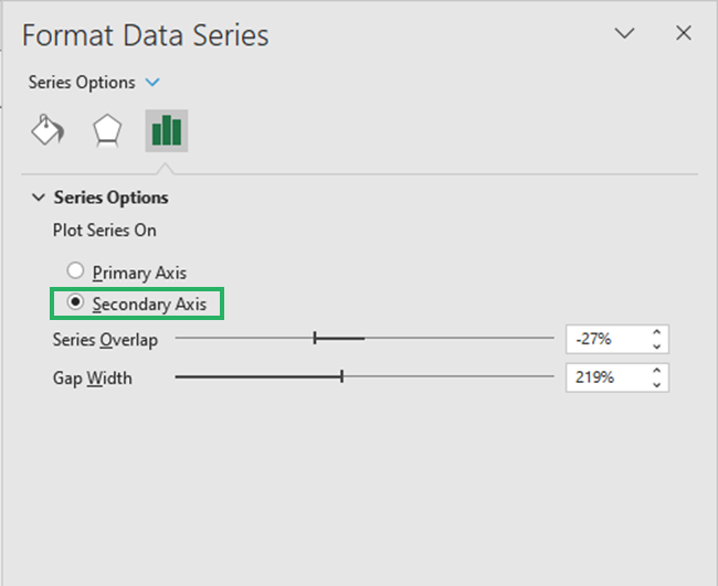 14 secondary axis option Secondary Axis