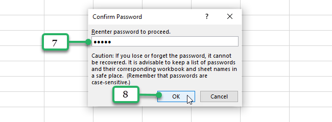 20 - confirm password dialog box