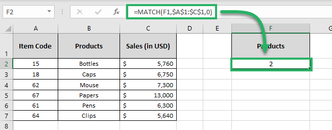 index match formula