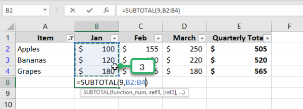 How to Use AutoSum in Excel: Button and Shortcut