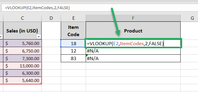 Lookup range is a table array