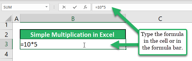 01 how to multiply in Excel - constant number