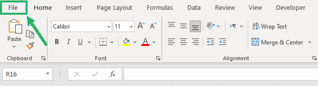 Go to File menu - Excel options dialog box opens bit version windows xp 