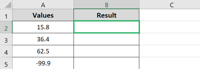 Selecting cell B2 for exact multiple of Floor function Excel template 